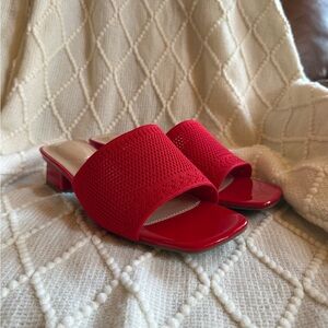 Chic Red Women's Mules